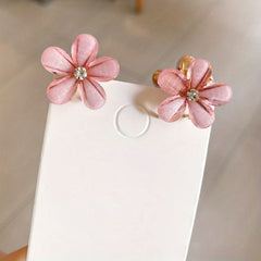 4pcs Flower & Rhinestone Hair Claw Hair Clip Headwear Hair Styling Accessories