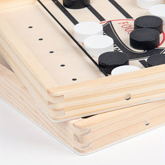 Wooden Slingshot Hockey Game for Kids and Families - Birthday Gift