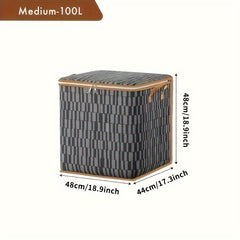 Geometric Pattern Storage Bag Large Capacity Organizer