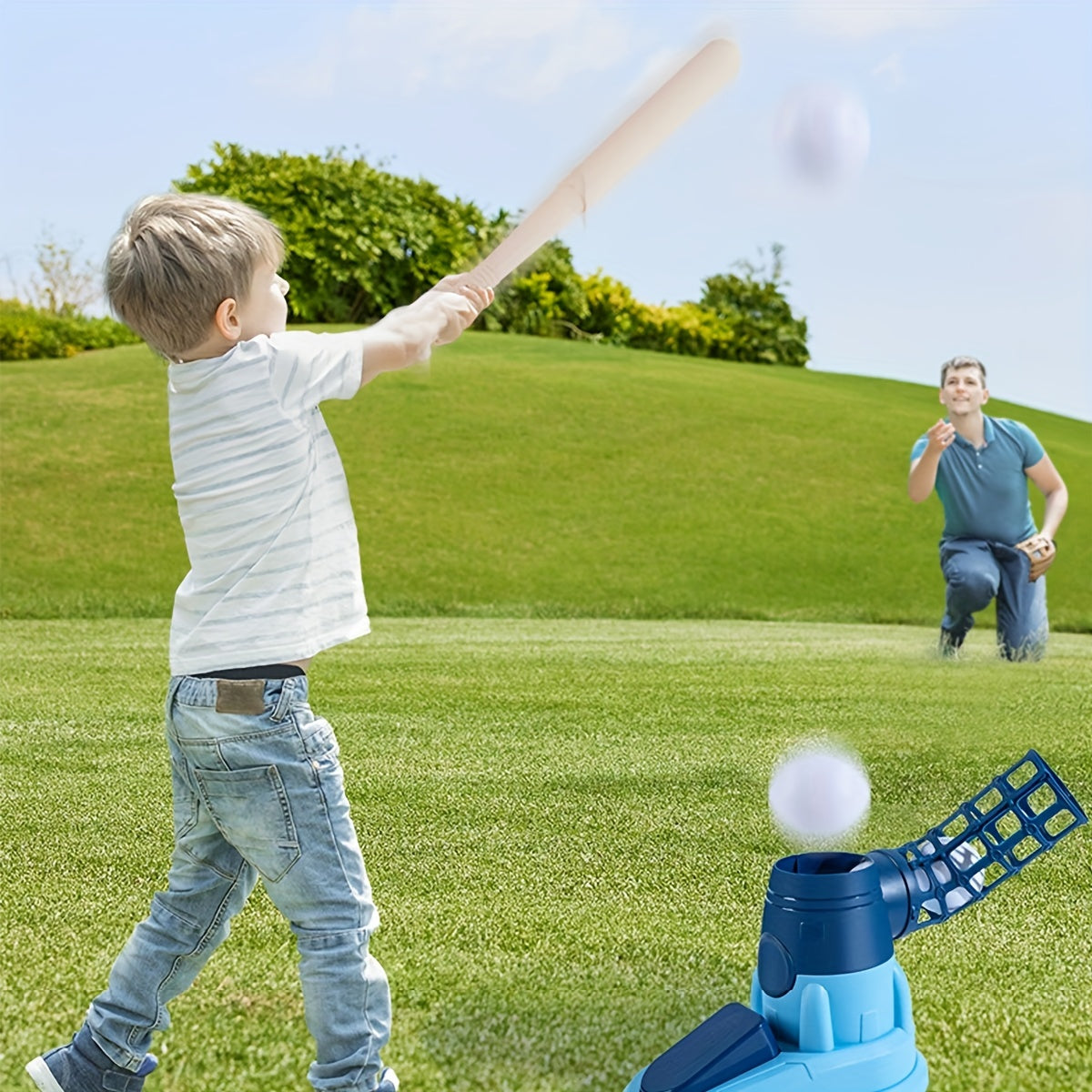 Kids Baseball Training Set - Improve Sports Skills Outdoors