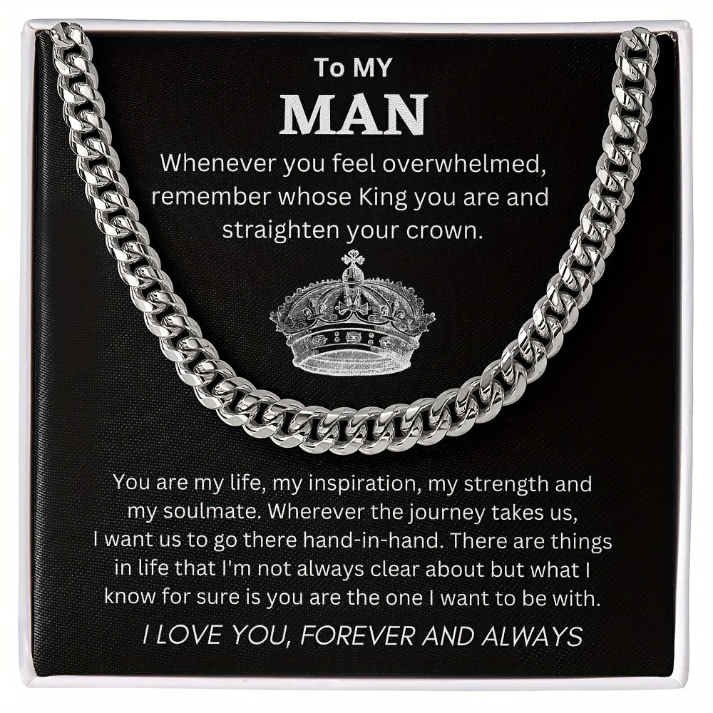 Cuban Unique Silver Pendant Necklace for Him