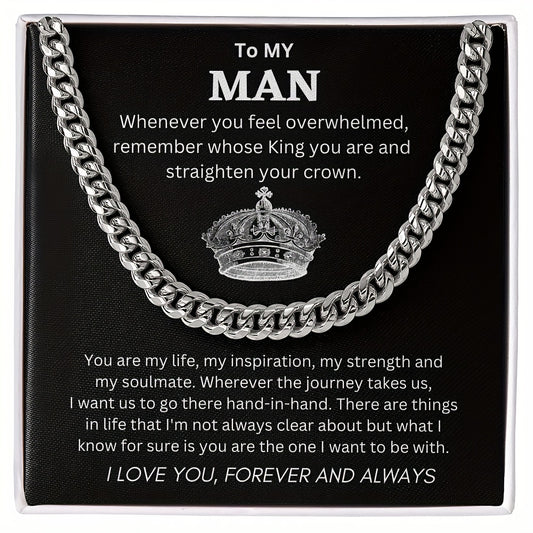 Cuban Unique Silver Pendant Necklace for Him