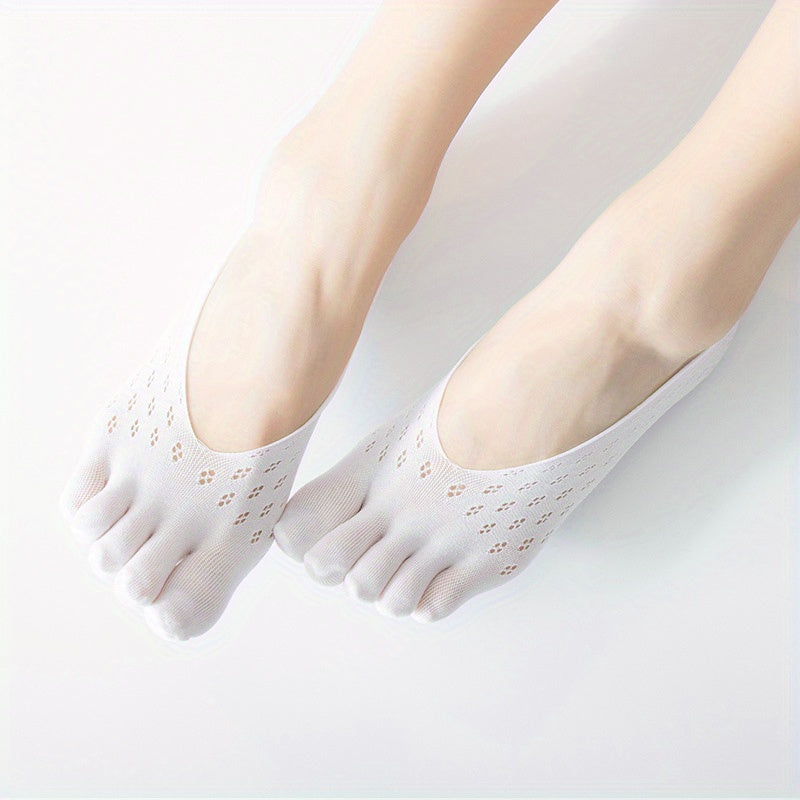 Mesh Toe Socks for Running Athletic Women's Stockings