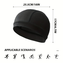 2Pcs Moisture Wicking Helmet Cap Cooling Beanie Hat For Running Cycling