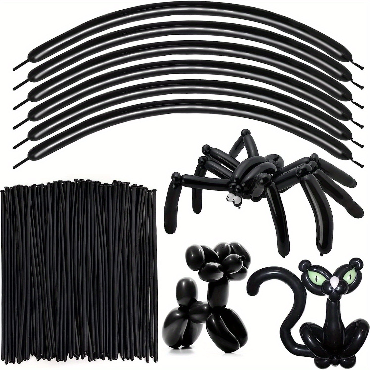 100pcs Twisting Balloons & White Magic Balloons for Party Decorations