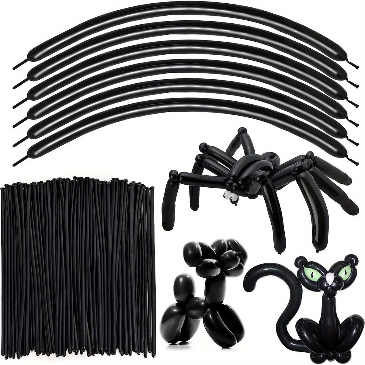 100pcs Twisting Balloons & White Magic Balloons for Party Decorations