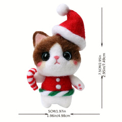 Wool Needle Felting Kit Cat Doll for Beginners