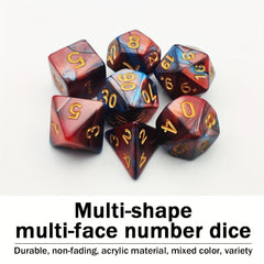 7pcs Funny Dice Set for Party Game Bars Clubs Family Party