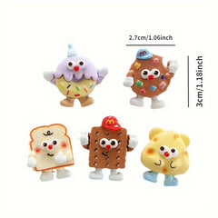 5pcs Cartoon Biscuit Fridge Magnets for Kitchen Office Whiteboards