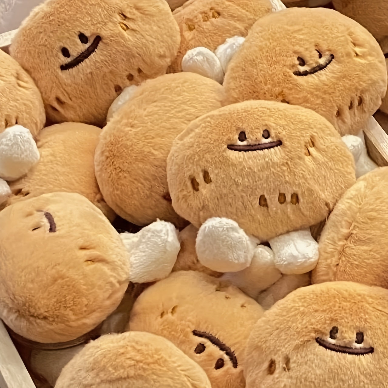 2pcs Potato Plush Toy Doll Keychain Accessory Gift for Kids Family Friends