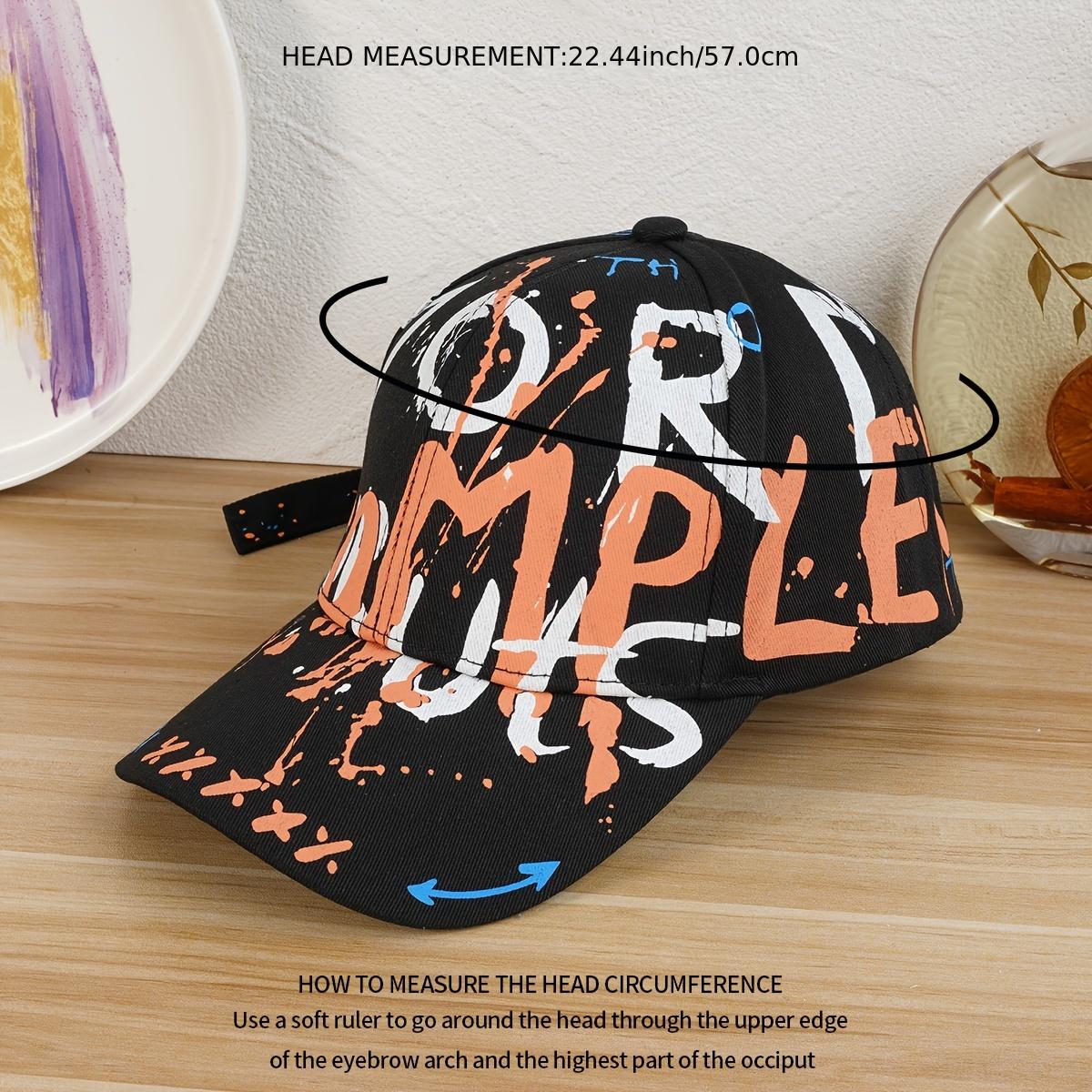 Graffiti Baseball Cap Sunshade Casual Sports Cap Unisex Hiphop Streetwear Hat