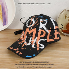 Graffiti Baseball Cap Sunshade Casual Sports Cap Unisex Hiphop Streetwear Hat