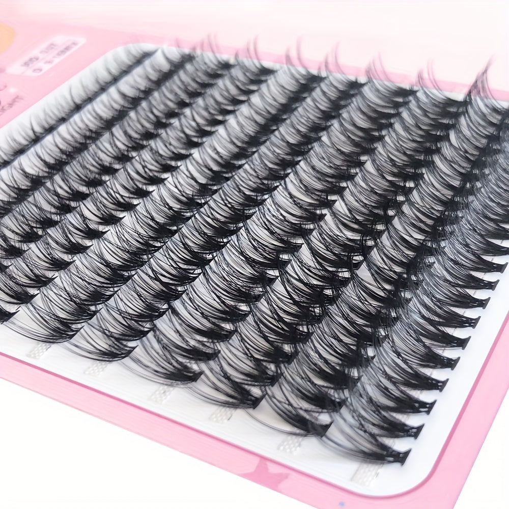 200 Clusters 30D Eyelashes Ext Natural Soft Faux Mink Hair Self grafting F