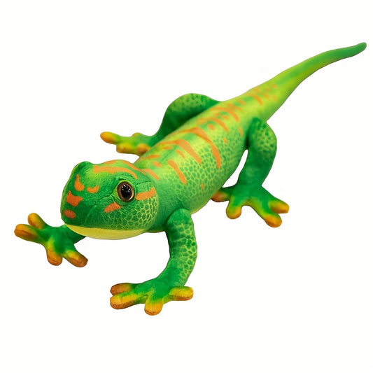 Green Horse Toad Plush Toy w/ Orange Accents Cartoon Animal Decor