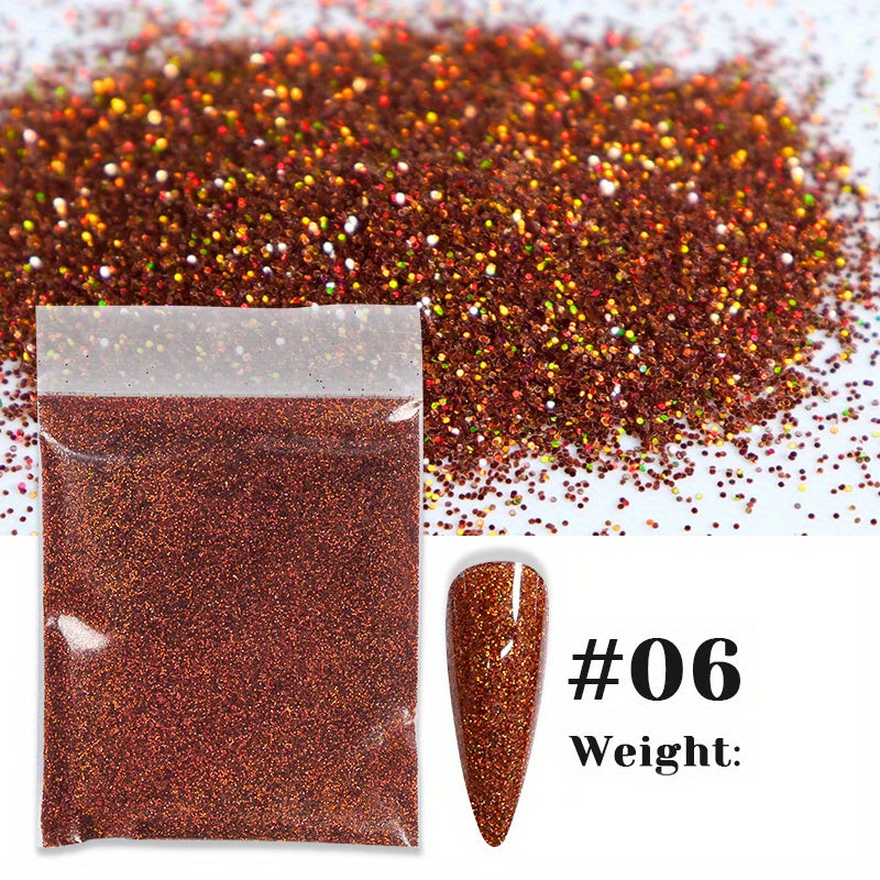 Golden Sparkling Glitter Powder for Makeup - Fine Polyester Glitter