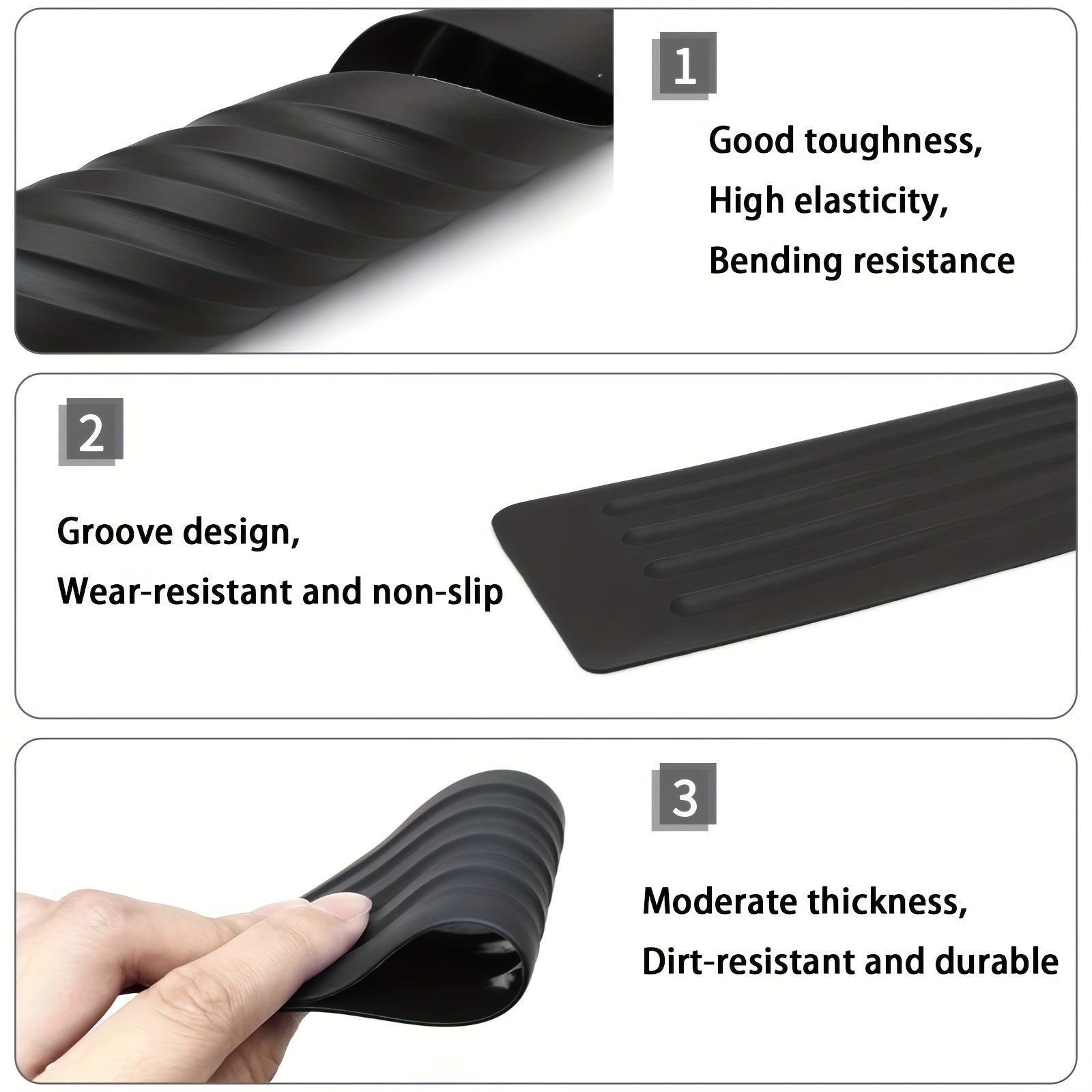 Car Trunk Protection Strip Bumper Collision Prevention Tailgate Decoration