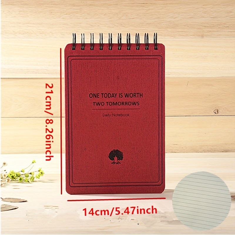 Mind Flip Coil Notebook A5 B5 Lined Pages 100 Sheets 100g Daolin Paper Beige