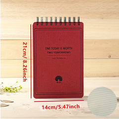 Mind Flip Coil Notebook A5 B5 Lined Pages 100 Sheets 100g Daolin Paper Beige