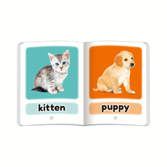 Mini Children's Vocabulary Book in 4 Styles to Learn English with Rounded Corner
