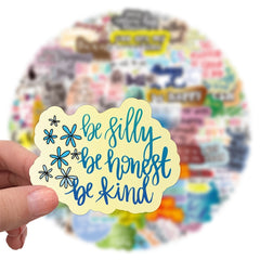 100pcs Positive Quote Stickers Motivational Waterproof Vinyl Stickers