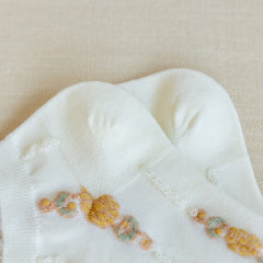 5 Pairs Floral Lace Trim Ankle Socks - Sweet & Stylish Stockings