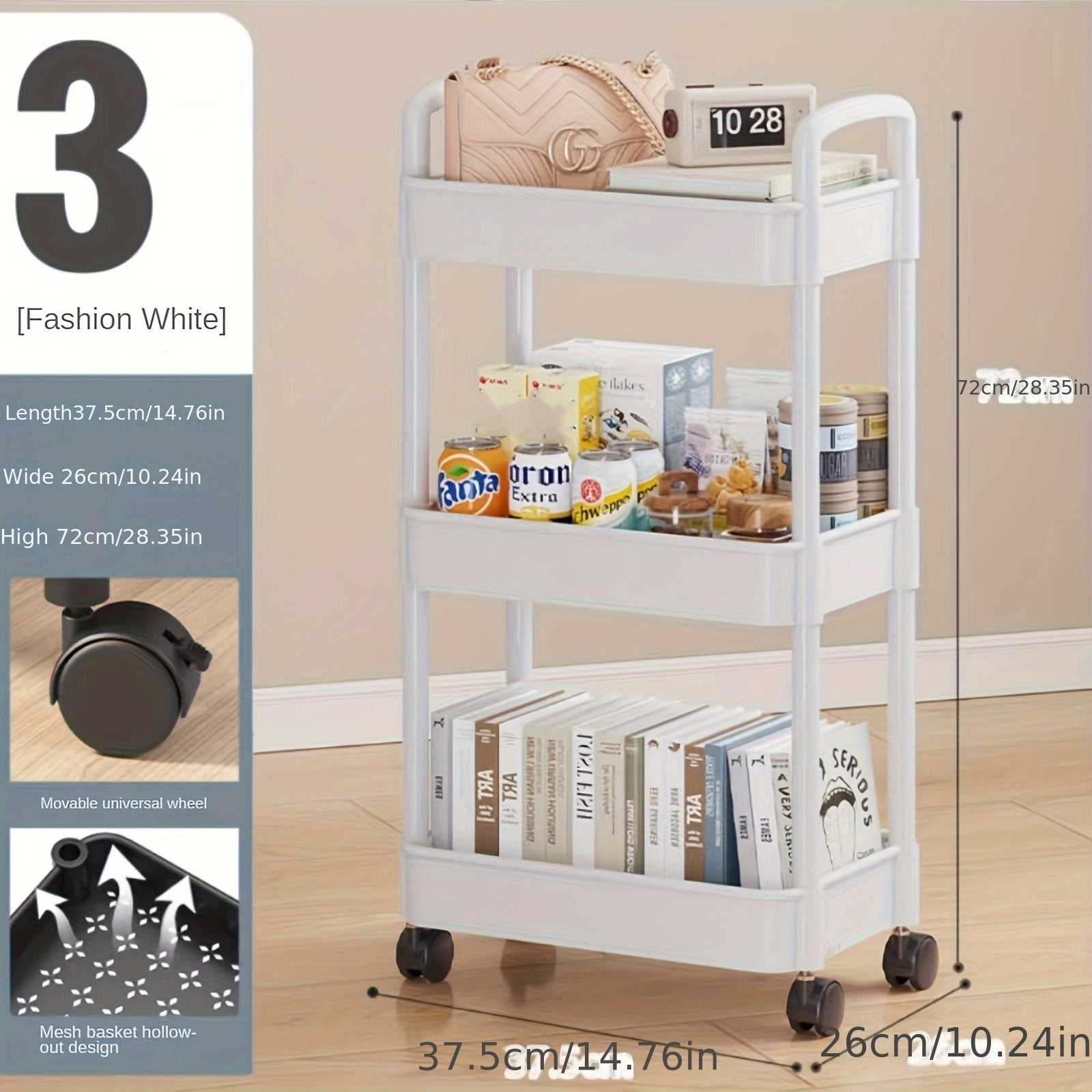Clamp Seam Shelf Kitchen Seasoning Refrigerator Gap Organizer