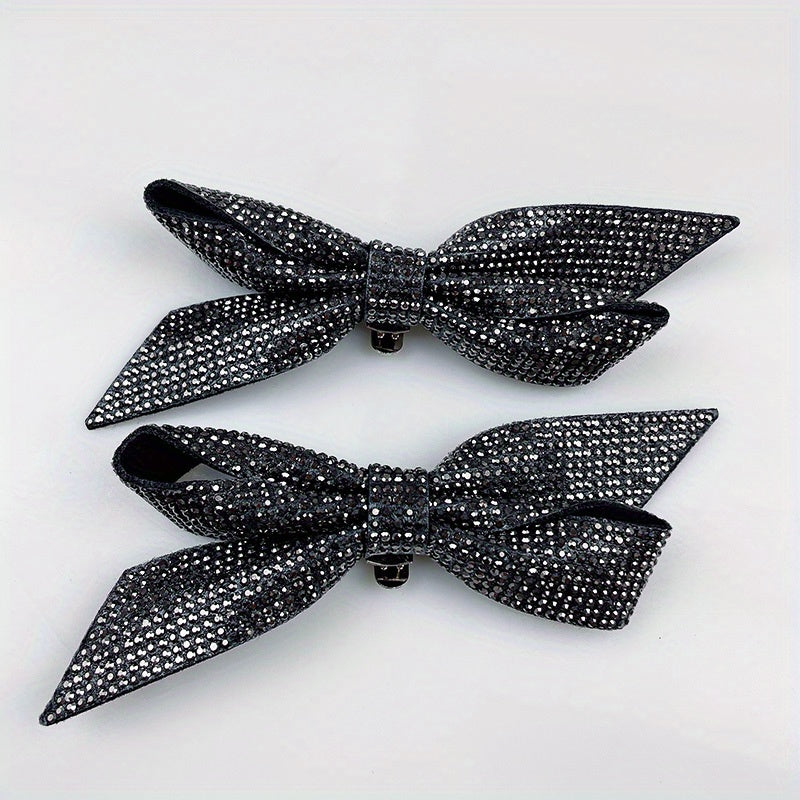 2Pcs Detachable Tie Bow Shoe Buckles for Decoration Ladies Gift