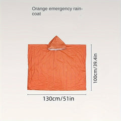 Disposable Reflective Raincoat for Outdoor Camping - Waterproof and Windproof