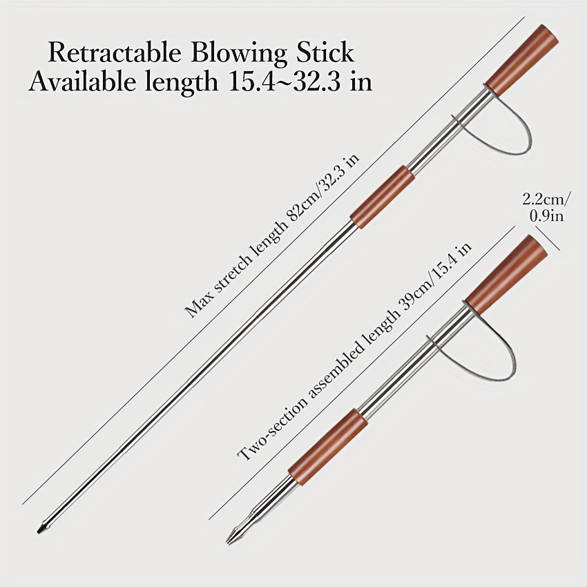 Retractable Fire Poker 04 Cm Extra Long Portable Campfire Poker