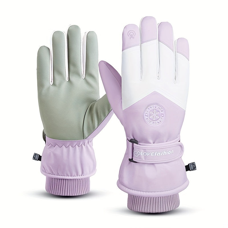 Outdoor Winter Skiing & Cycling Gloves - Waterproof & Windproof