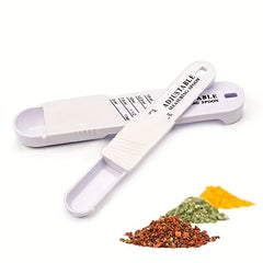 2pcs Adjustable Measuring Spoon Set for Baking and Cooking