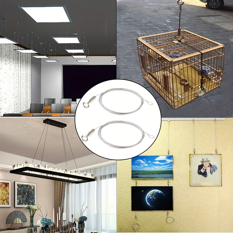Adjustable Picture Hanging Wire Kit Stainless Steel Hanging Line
