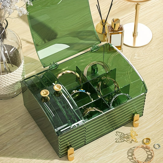 Clear Acrylic Jewelry Box for Bracelets Rings and Earrings