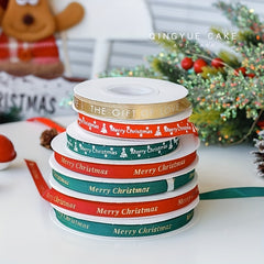 1pc 46m Christmas Ribbon Red Green Satin Ribbon For Crafts Gift Wrapping