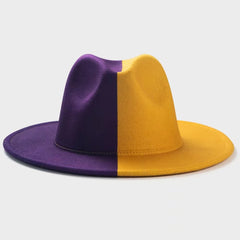 Men's Wide Brim Fedora Double Sun Protection Hat