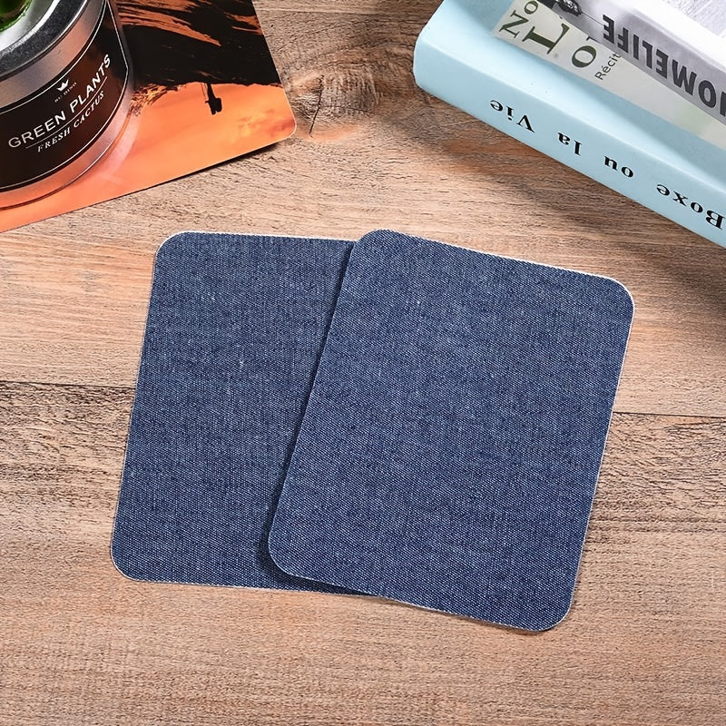 DIY Hand Elbow Knee Repair Patch Plaid Denim Shirt Coat Elbow Patch Pants