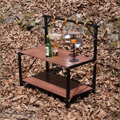 1pc L-shaped Foldable Storage Rack for Outdoor Camping Hiking