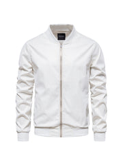 Men's Stand Collar Zipper Jacket Fall Winter