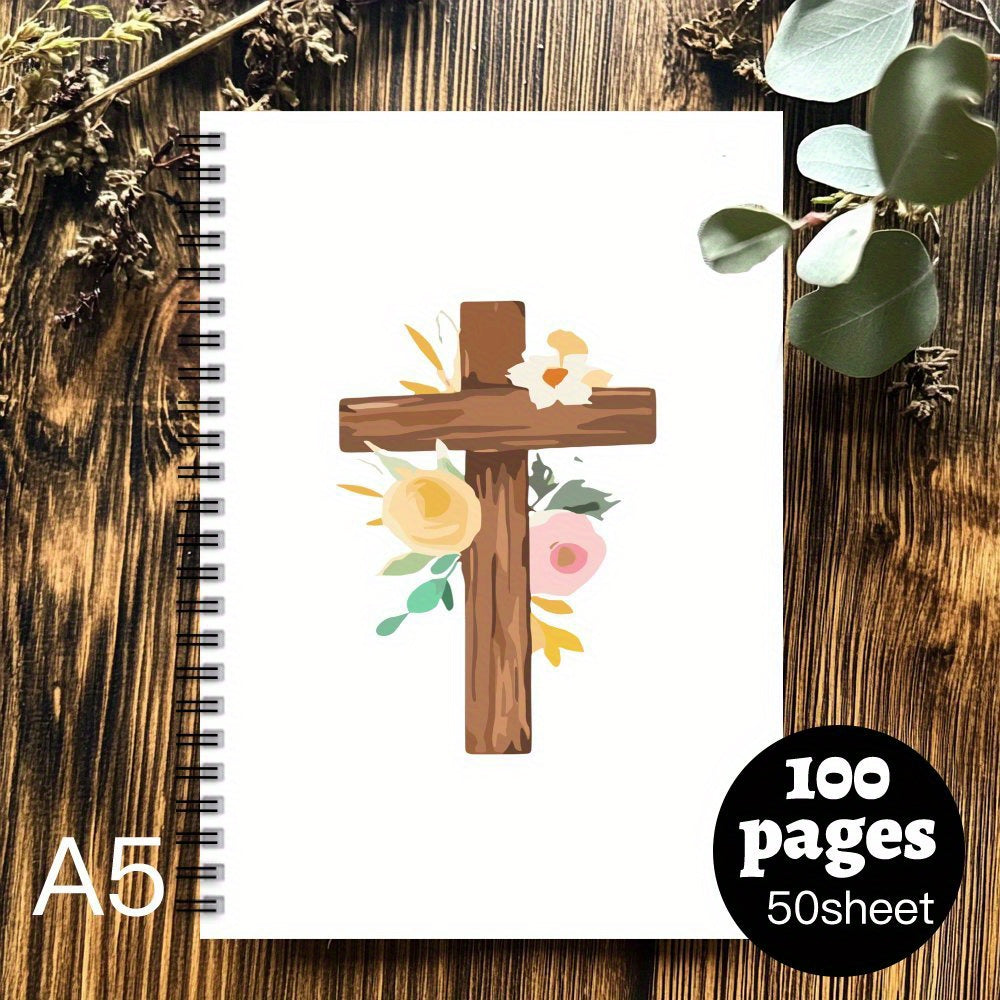 Bible Themed Spiral Coil Notebook - 1pc