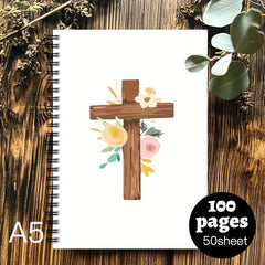 Bible Themed Spiral Coil Notebook - 1pc