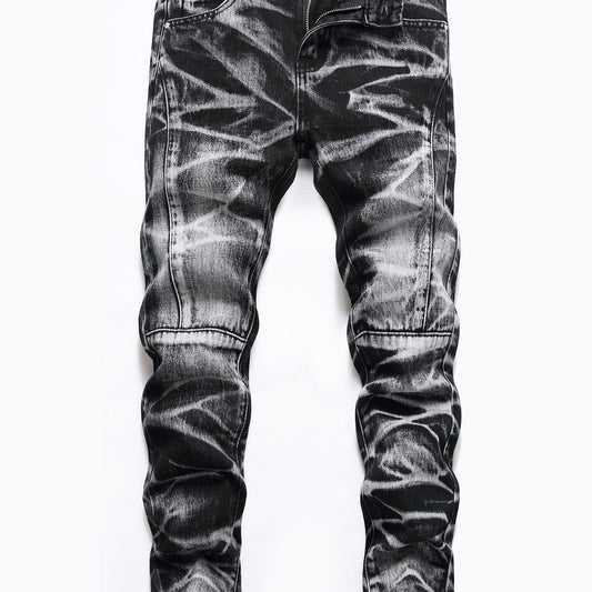 Boys Distressed Skinny Jeans Slim Fit Washed Denim Pants