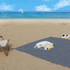 Waterproof Sand Proof Beach Blanket with Fixing Nails