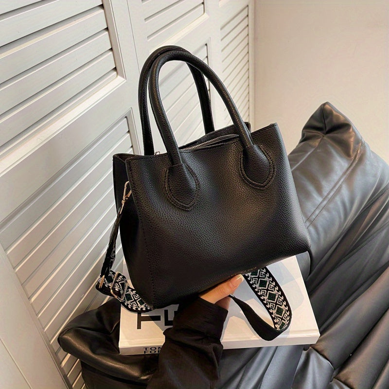 Vegan Leather Handbag Crossbody Satchel Purse