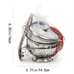 Mini Stainless Steel Kitchen Toys Cooking Utensils Set for Kids