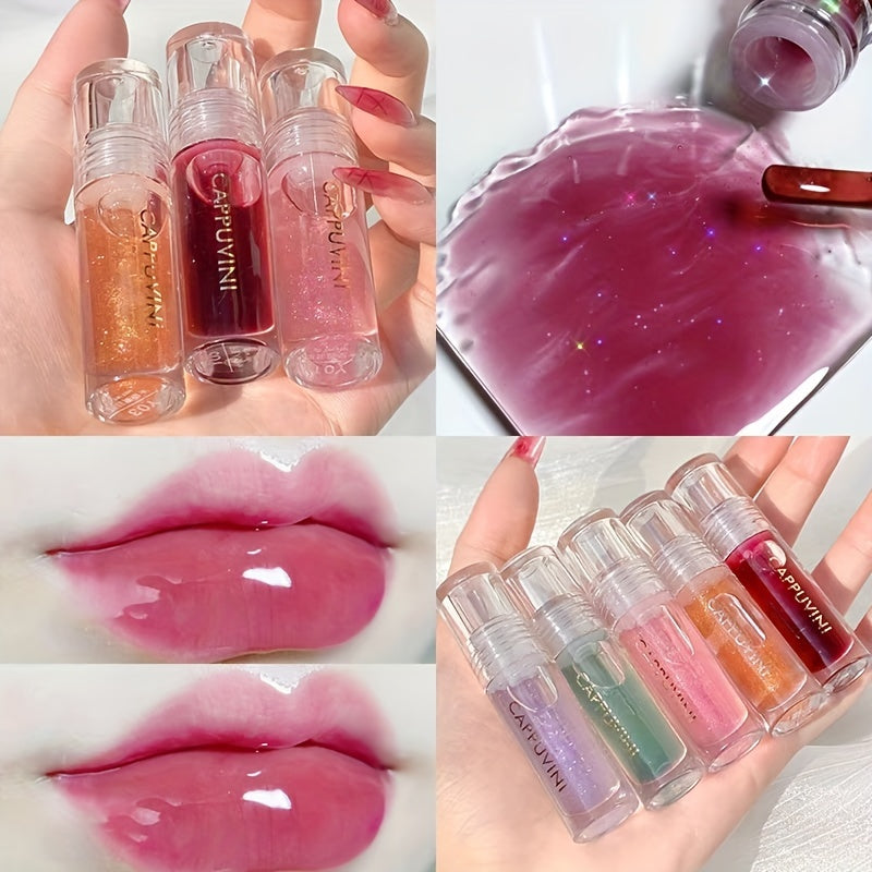 3pcs Shimmering Popsicle Lip Glaze Moisturizing Lip Gloss