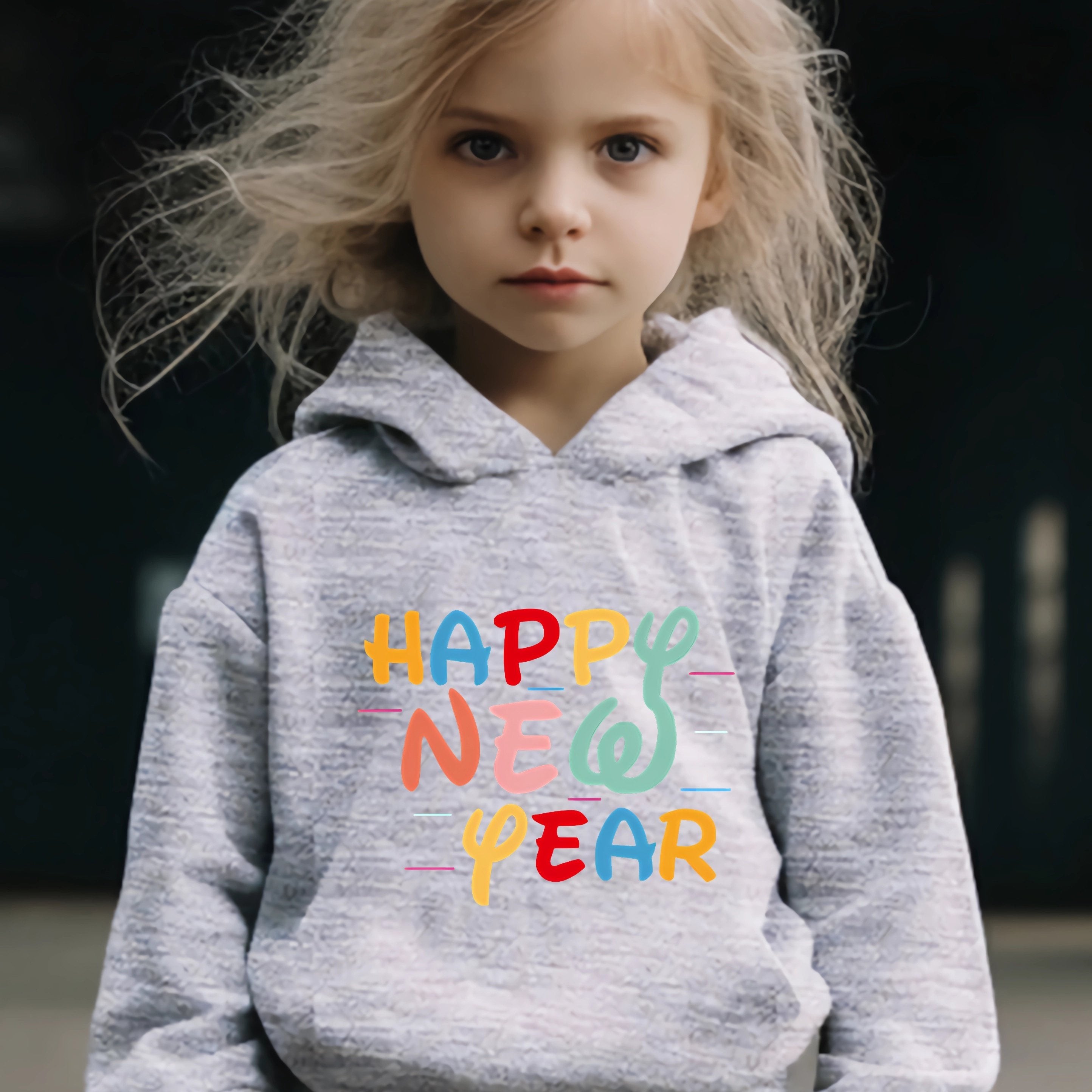Happy Year 2pcs Girls Sports Outfits Spring Fall Outdoor Gift