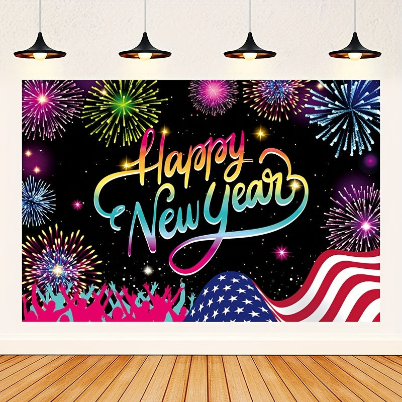 Year Banner Hanging Cloth Year Party Decoration Supplies