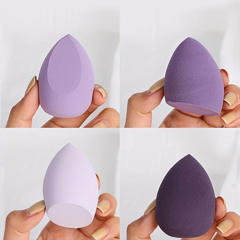 4 Pcs Makeup Sponges Blender Set Beauty Sponge For Touch Ups Makeup Tool