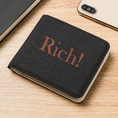 Men's Business Wallet card Slot RICH Solid Wallet
