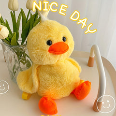 Yellow Duck Plush Backpack Birthday Gift
